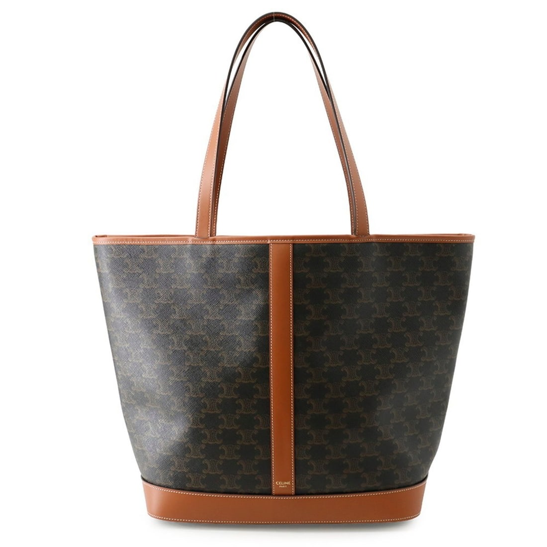 Celine Triomphe Cabas Medium Leather Tote Bag 115072 CELINE Handbag (1 of 17)