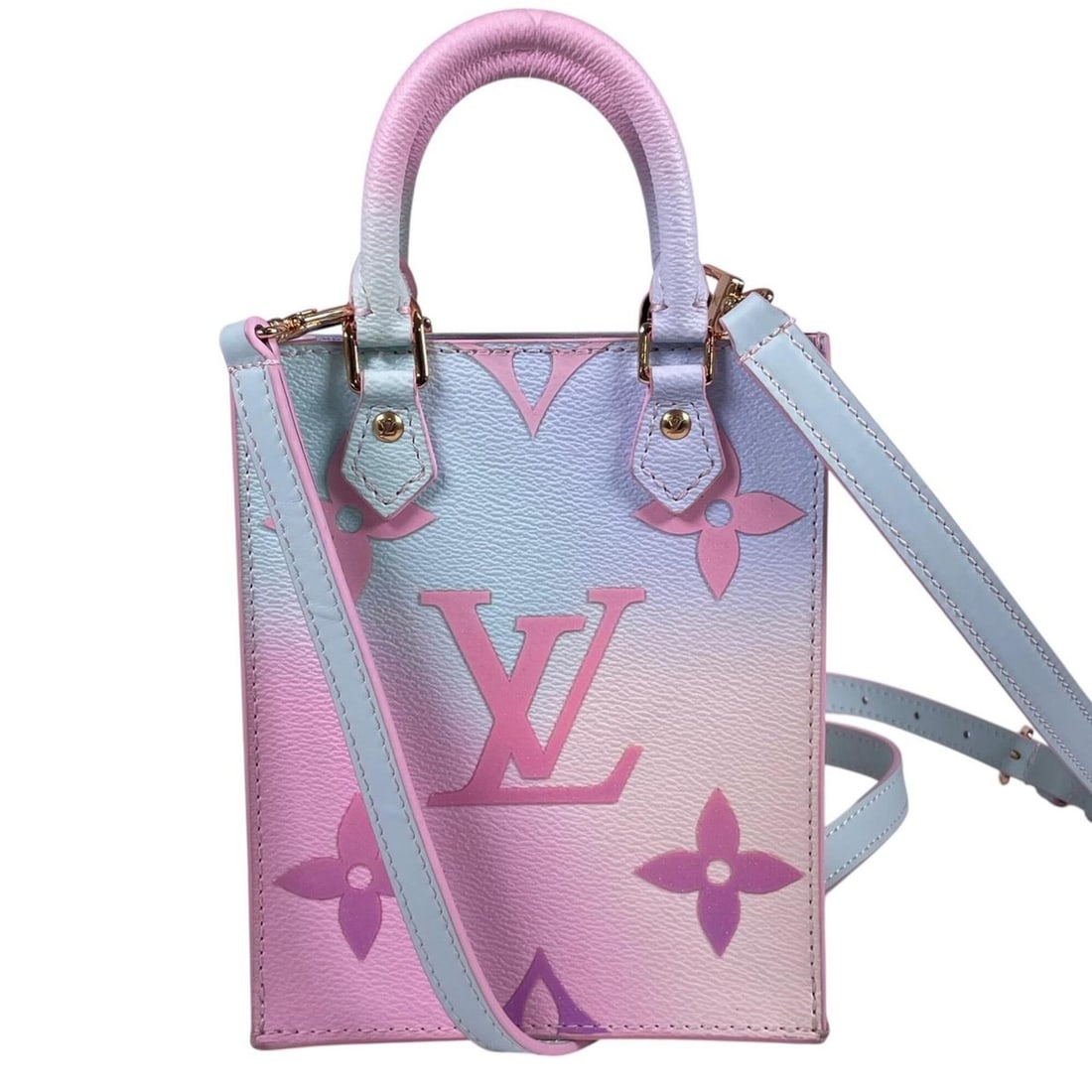 LOUIS VUITTON Petite Sac Plaisir Sunrise Pastel M81341 Shoulder Bag Monogram Canvas Multicolor: --- Catalog ---Category: SizeStrap Drop: 55cm / 21.65''Handle Drop: 6.50cm / 2.56''Size (HxWxD): 16.4cm x 13.7cm x 5cm / 6.45'' x 5.39'' x 1.96''Strap Length: 99cm - 114cm / 38.97'' - 44.88''Handle Le