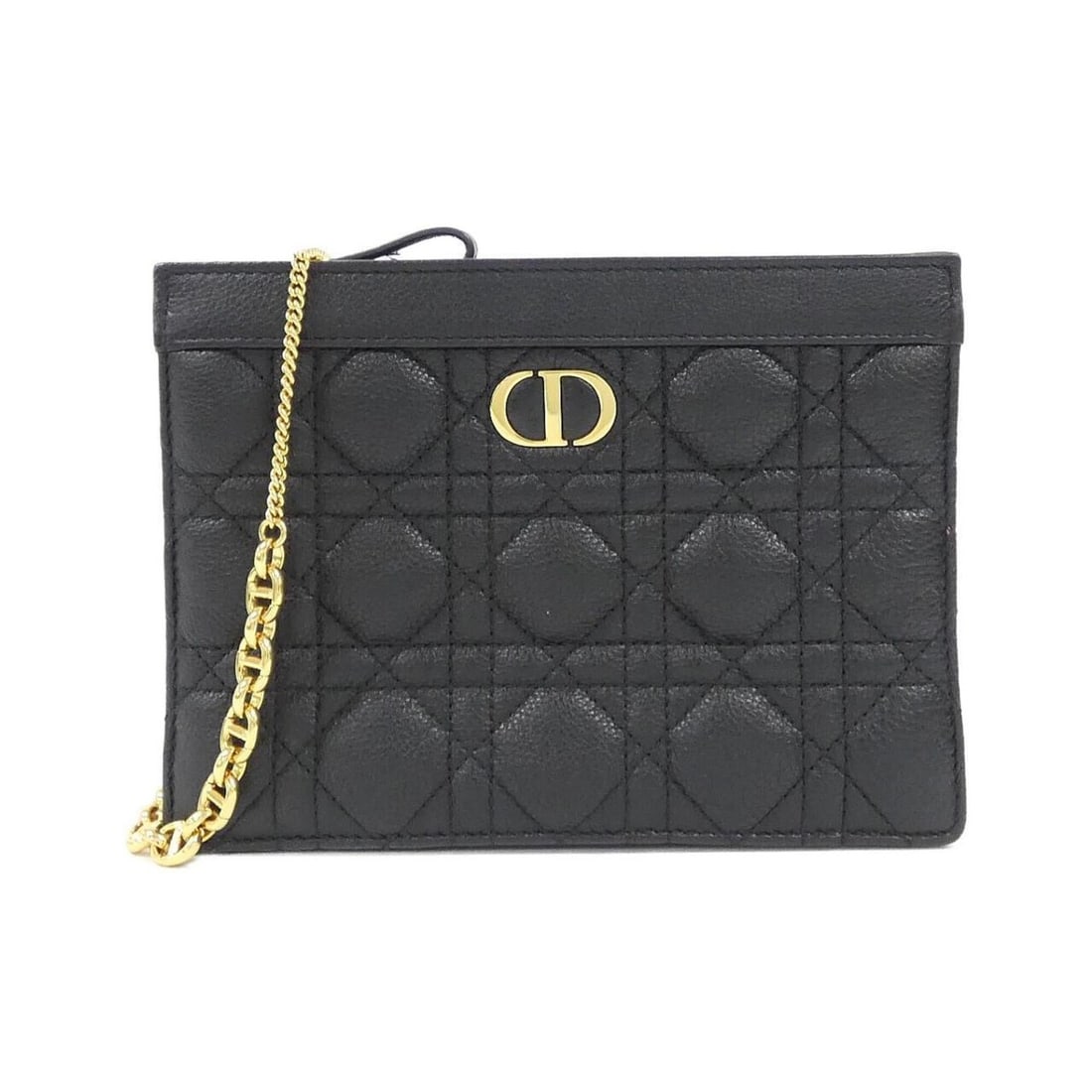 Christian Dior Caro Every Handbag Pouch S5106UWHC Shoulder Bag: --- Catalog ---Category: SizeSize (HxWxD): 14cm x 19cm x 4cm / 5.51'' x 7.48'' x 1.57''Category: DesignType: Handbag, Pouch, Shoulder bagColor: BlackGender: WomenMaterial: Leather Hardware Color: Gold