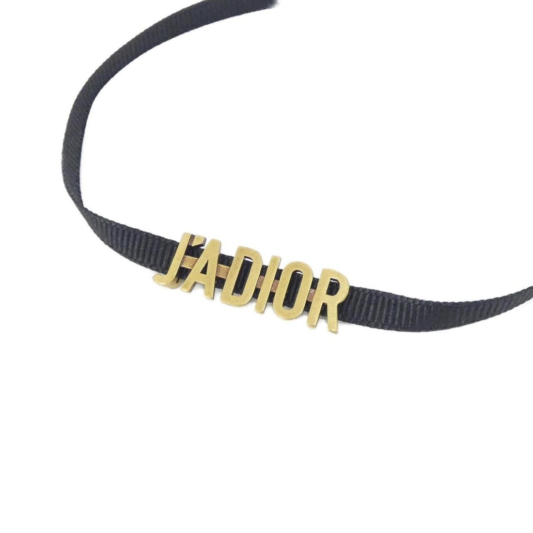 Christian Dior J'Adior N0681ADRMT Choker: --- Catalog ---Category: SizePendant Size: 10mm x 33mm / 0.39'' x 1.29''Neck Circumference: 29 cm - 37 cm / 11.41'' - 14.56''Category: DesignColor: Black, GoldGender: WomenNecklace Type: