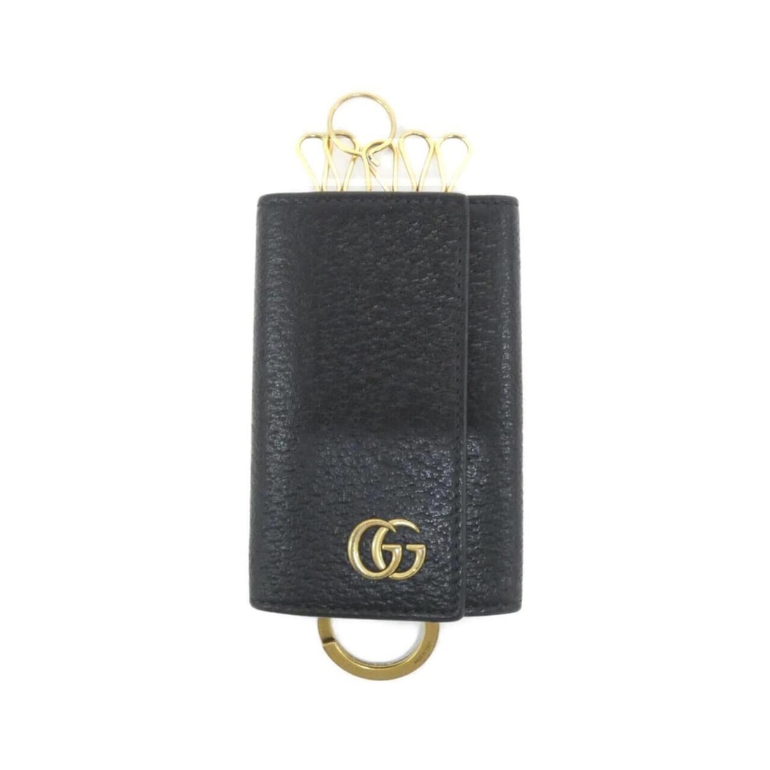 Gucci GG Marmont 435305 DJ20T Key Case: --- Catalog ---Category: DesignType: KeycaseColor: BlackGender: Women,MenCategory: GeneralMPN: 435305 DJ20TBrand: GucciCategory: Physical PropertiesSize (HxWxD): 11cm x 7cm x 1.5cm / 4.33'' x 2.75''