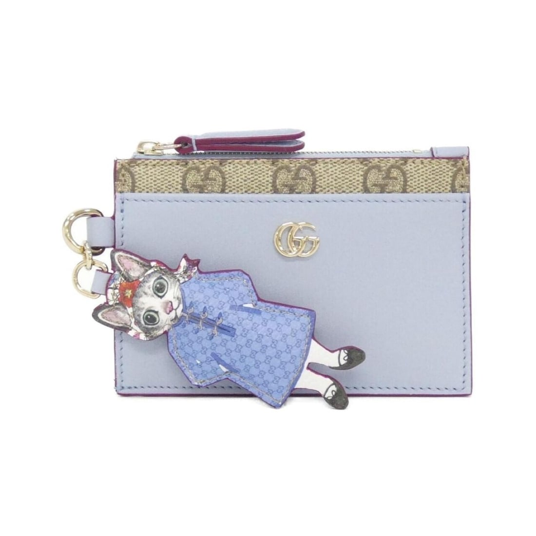 Gucci 847916 FAE84 Coin & Key Case: --- Catalog ---Category: SizeSize (HxWxD): 8.5cm x 12cm x 1.5cm / 3.34'' x 4.72'' x 0.59''Category: DesignType: Coin purse/coin caseColor: Beige, Dark brown, Light blueGender: WomenMaterial: Leather
