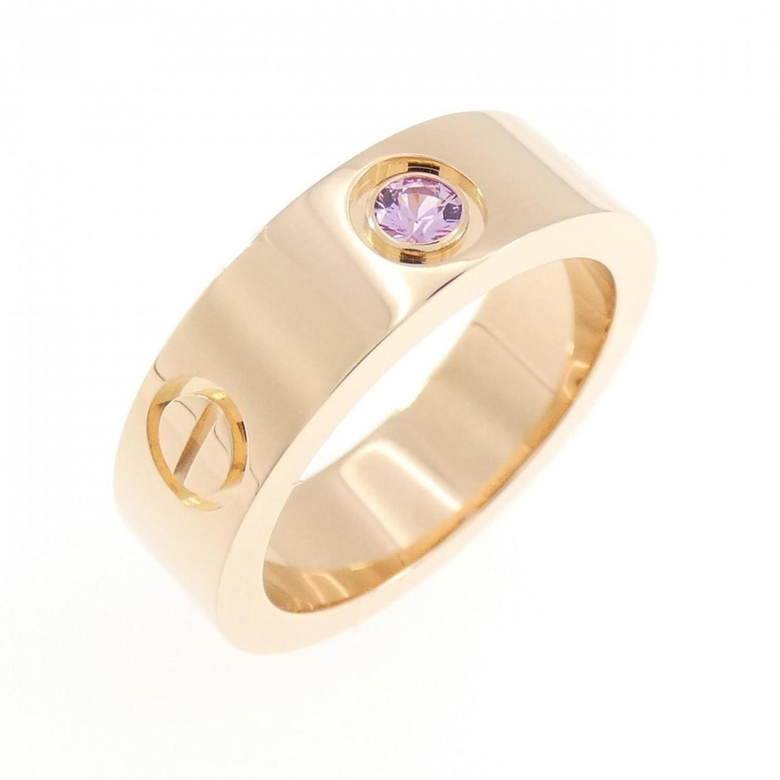 Cartier Love 1P Ring: --- Catalog ---Category: SizeUS Size: 5.5Brand Size: 50Category: DesignType: Band ringStone: SapphireGender: WomenMaterial: Pink gold (18K)Category: GeneralMPN: CRB4064400Brand: Cartier--- Item List -