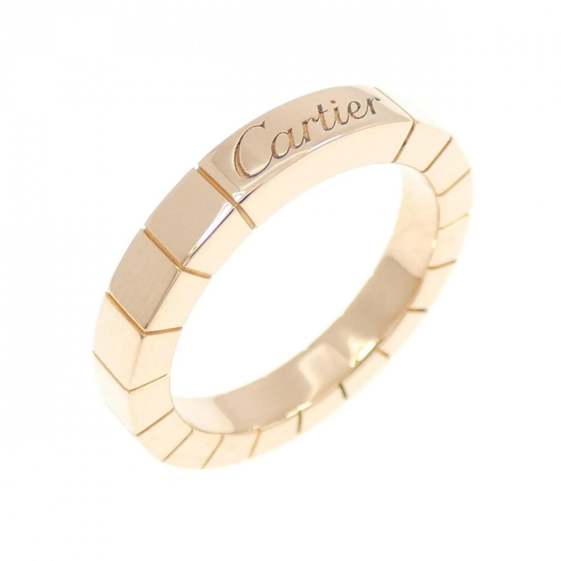 Cartier Lanieres Ring: --- Catalog ---Category: SizeUS Size: 4Brand Size: 47Category: DesignType: Band ringGender: WomenMaterial: Pink gold (18K)Category: GeneralBrand: Cartier--- Item List ---Section: ConditionRanking: