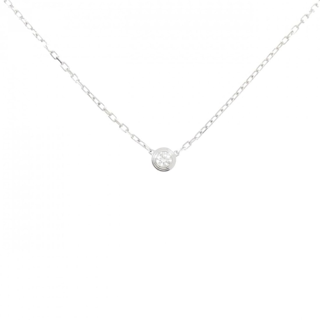 Cartier Damour Small Necklace: --- Catalog ---Category: SizePendant Size: 4.3mm x 4.3mm / 0.16'' x 0.16''Neck Circumference: 38 cm - 41 cm / 14.96'' - 16.14''Category: DesignColor: White goldStone: DiamondGender: WomenMaterial: