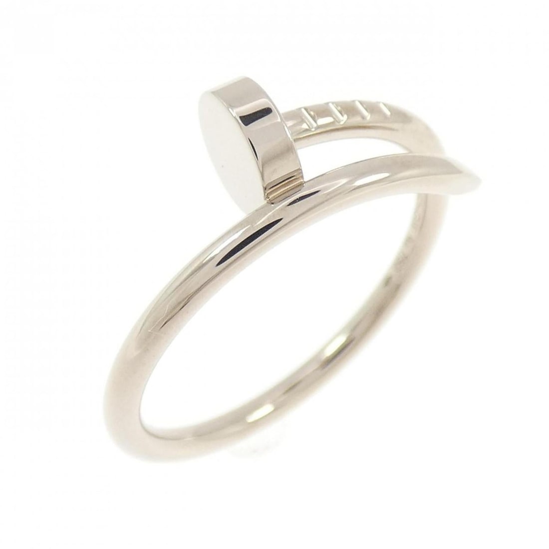 Cartier Juste un Clou Small Ring: --- Catalog ---Category: SizeUS Size: 7.5Brand Size: 55Category: DesignType: Band ringColor: White goldGender: Women,MenMaterial: White gold (18K)Category: GeneralMPN: B4226000Brand: Cartier--- Item