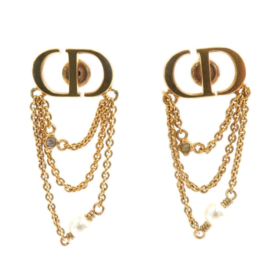 Christian Dior earrings, metal, gold, women's, r11298k: --- Catalog ---Category: SizeSize (HxWxD): 32.00mm x 14.00mm / 1.26'' x 0.55''Category: DesignType: Drop earringsColor: GoldGender: WomenMaterial: MetalCategory: GeneralBrand: Christian Dior--- Item L