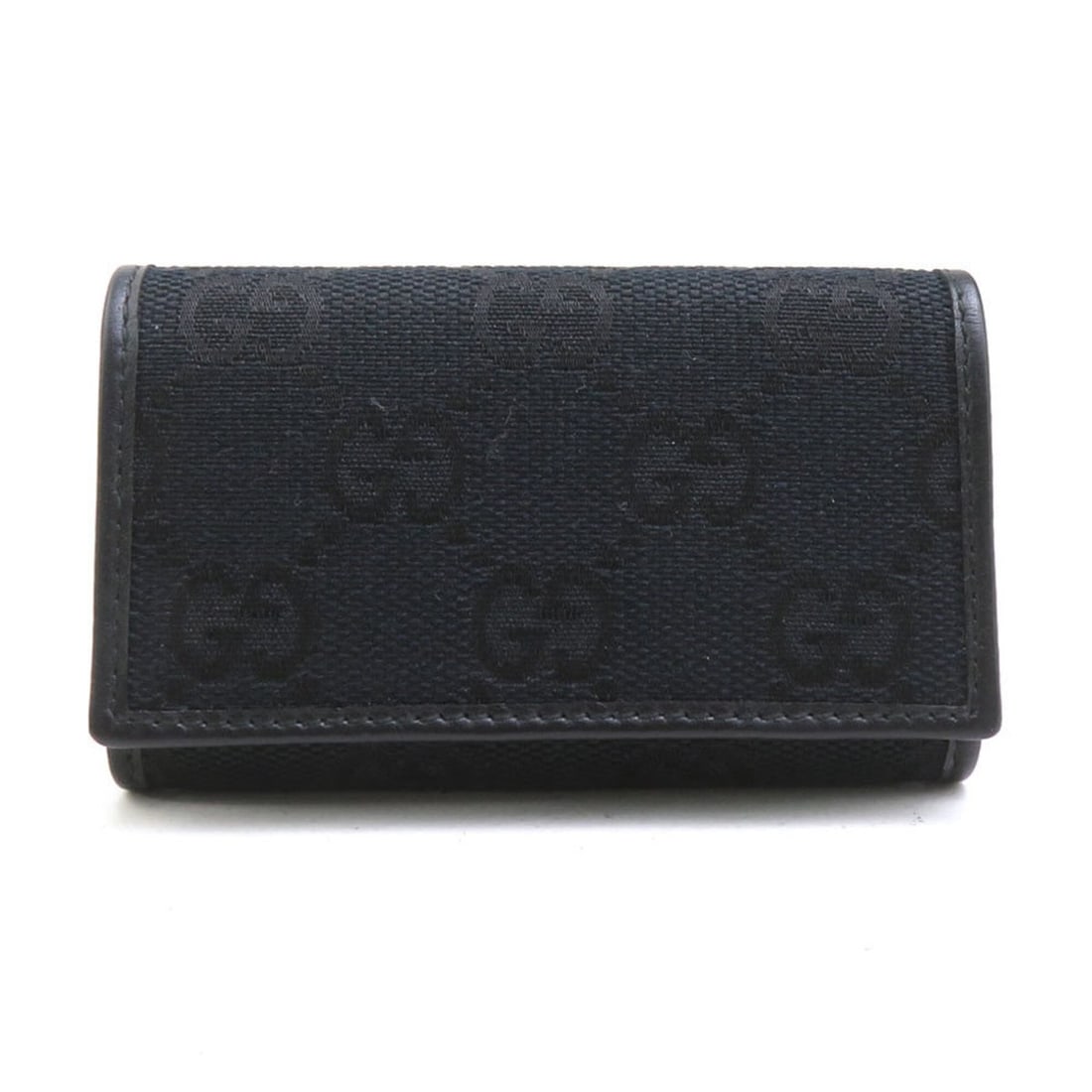 Gucci GUCCI Key Case GG Canvas Leather Black Men's Women's h32332k: --- Catalog ---Category: DesignType: KeycaseColor: BlackGender: Men,WomenMaterial: GG canvas , Leather Category: GeneralBrand: GucciCountry of Origin: ItalyCategory: Physical PropertiesSize (HxWxD): 6