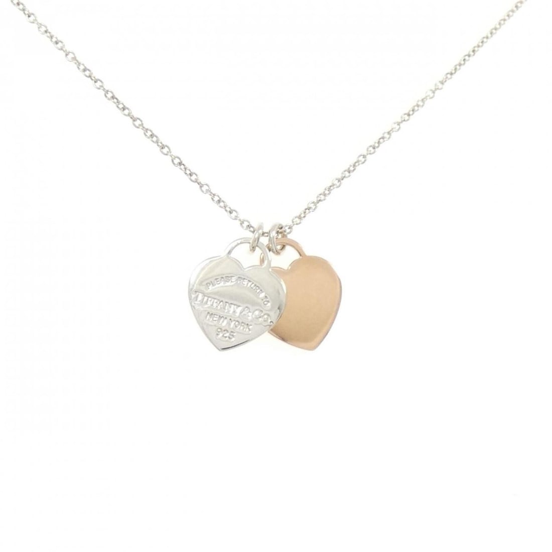 Tiffany & Co. Return to Double Heart Mini Necklace: --- Catalog ---Category: SizePendant Size: 14mm x 12.8mm / 0.55'' x 0.5''Neck Circumference: 41 cm / 16.14''Category: DesignGender: WomenMaterial: Silver 925Pendant Type: PendantNecklace Type: