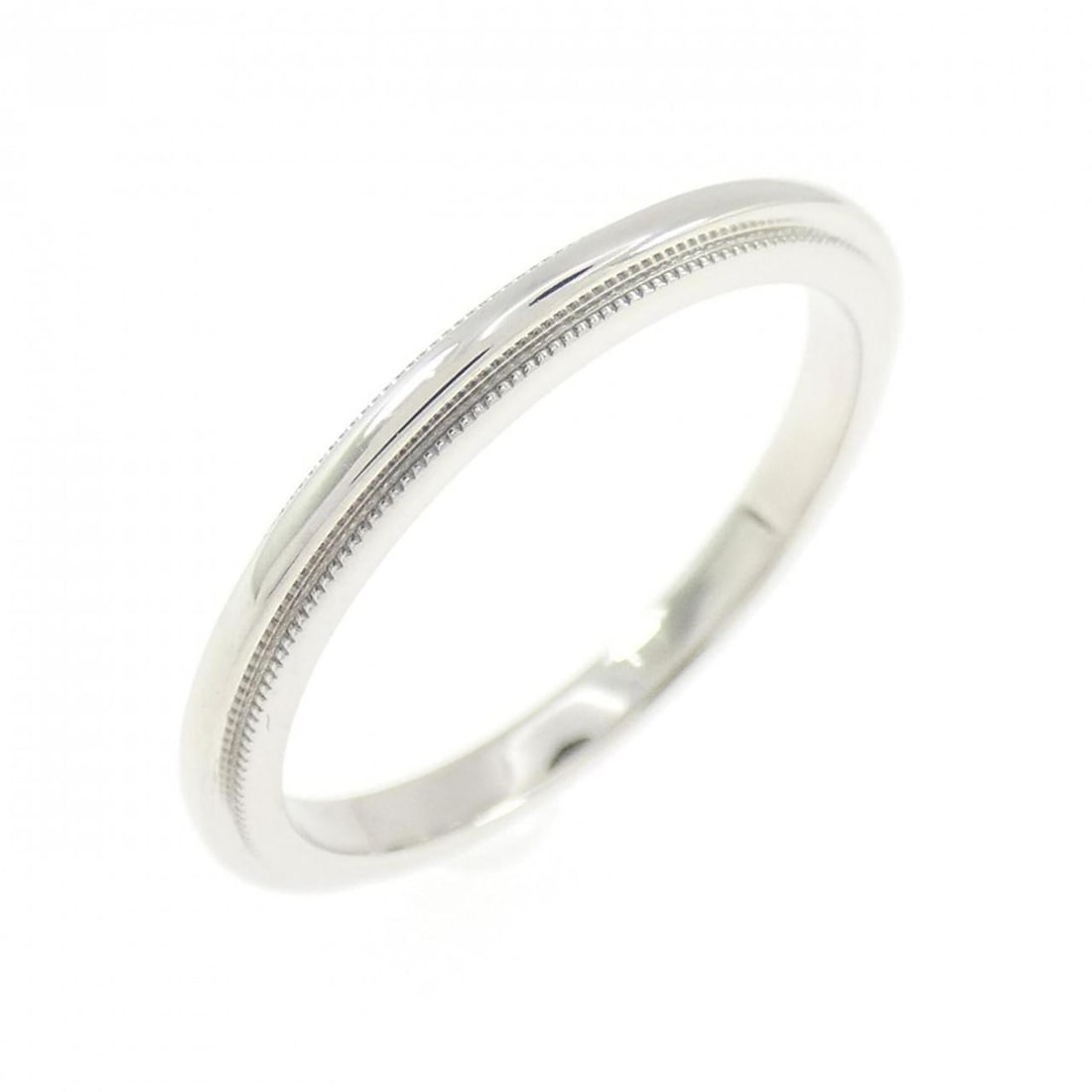 Tiffany & Co. Milgrain Ring: --- Catalog ---Category: SizeJP Size: 10.0US Size: 5.5Category: DesignType: Band ringGender: WomenMaterial: Platinum 950Category: GeneralBrand: Tiffany--- Item List ---Section: ConditionRanking: Rank