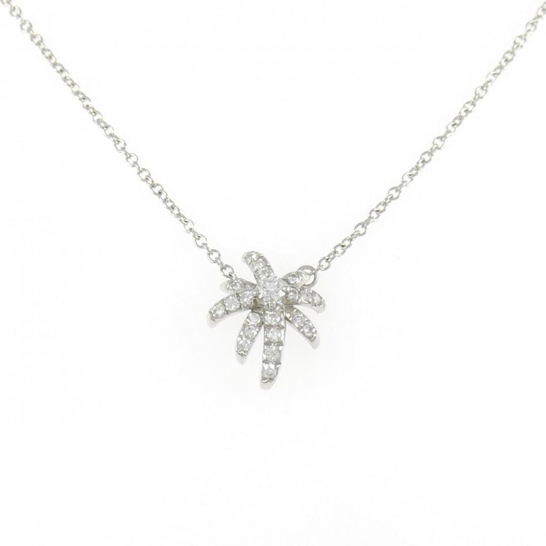 Tiffany Fireworks Necklace: --- Catalog ---Category: SizePendant Size: 11.9mm x 9.8mm / 0.46'' x 0.38''Neck Circumference: 39 cm / 15.35''Category: DesignStone: DiamondGender: WomenMaterial: Platinum 950Pendant Type: