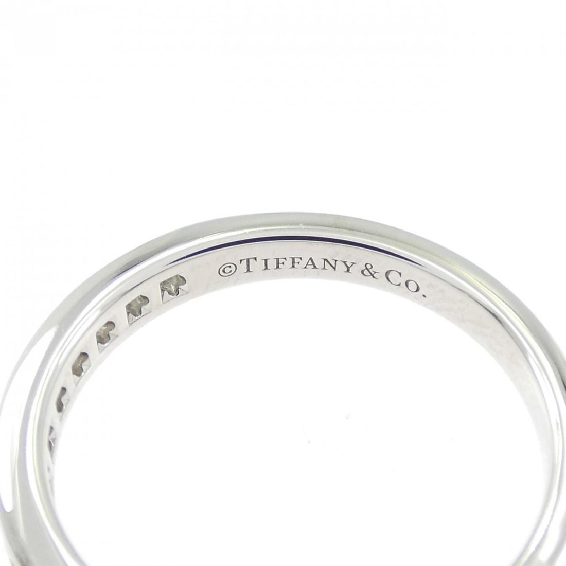 Tiffany Half Circle Channel Setting Ring - 4