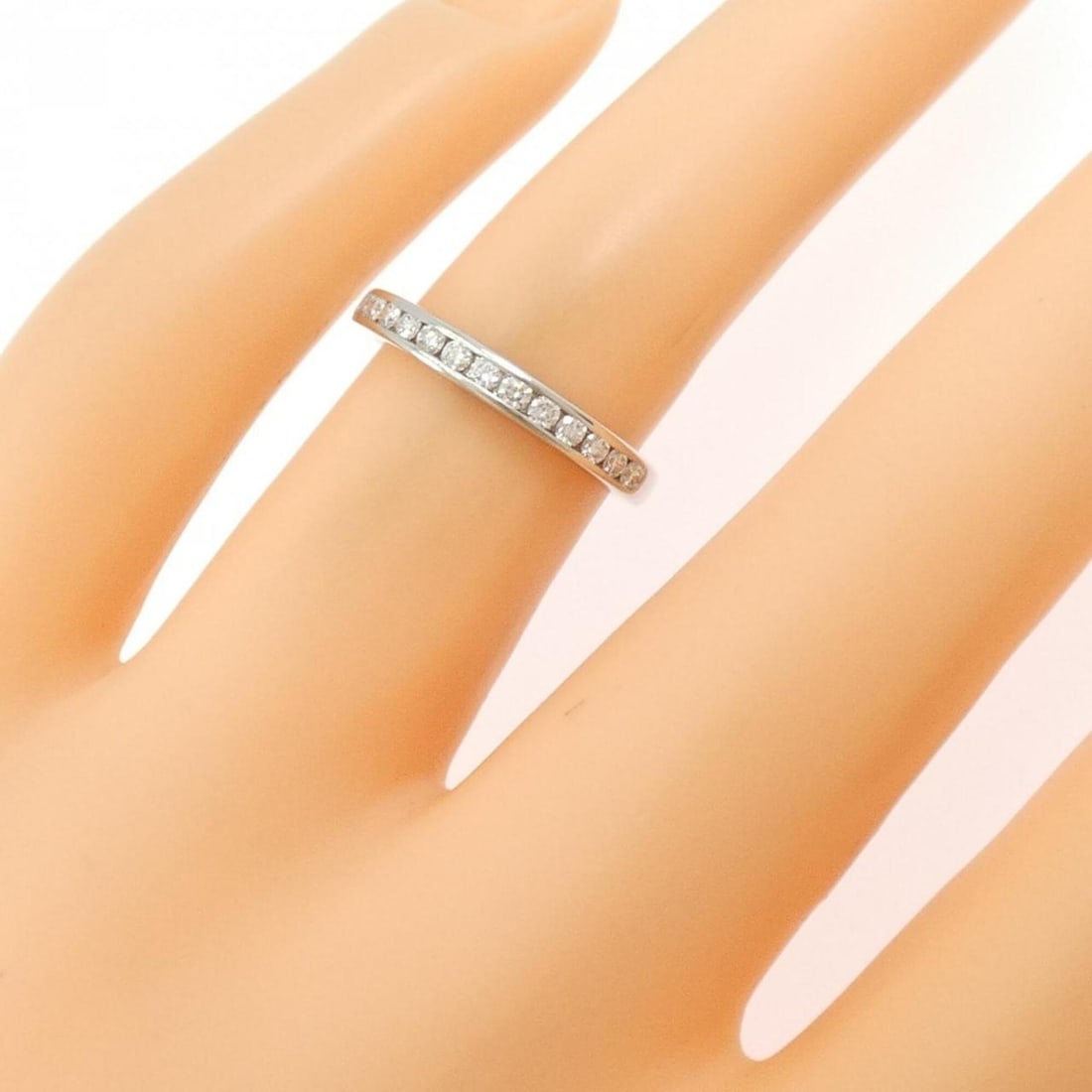 Tiffany Half Circle Channel Setting Ring - 5