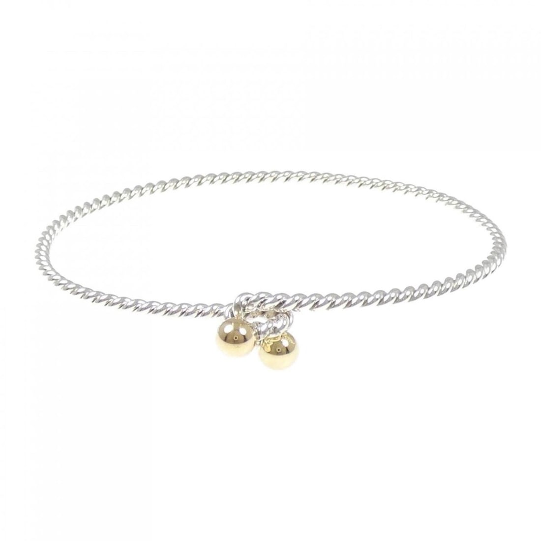 Tiffany & Co. Twisted Wire Bangle: --- Catalog ---Category: SizeLength: 17.5cm / 6.88''Category: DesignType: BangleGender: WomenMaterial: Silver 925, Yellow gold (18K)Category: GeneralBrand: Tiffany--- Item List ---Section: