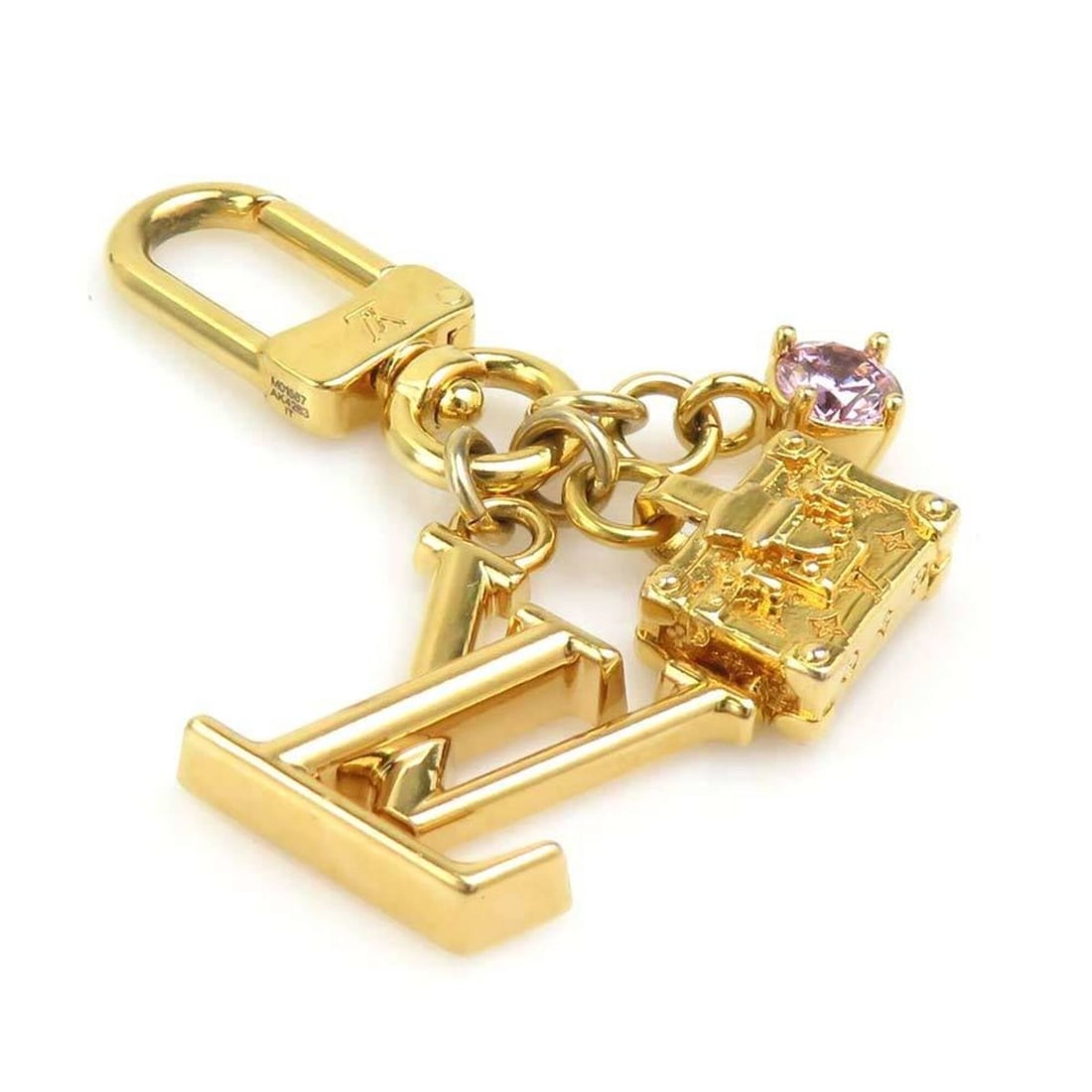 Louis Vuitton LOUIS VUITTON Micro Charm Petite Malle Metal Gold Men's Women's M01567 r11300i: --- Catalog ---Category: SizeSize (HxWxD): 55.00mm x 17.00mm / 2.17'' x 0.67''Category: DesignType: Keyring charmColor: GoldGender: Men,WomenMaterial: MetalCategory: GeneralMPN: M01567Brand: Louis