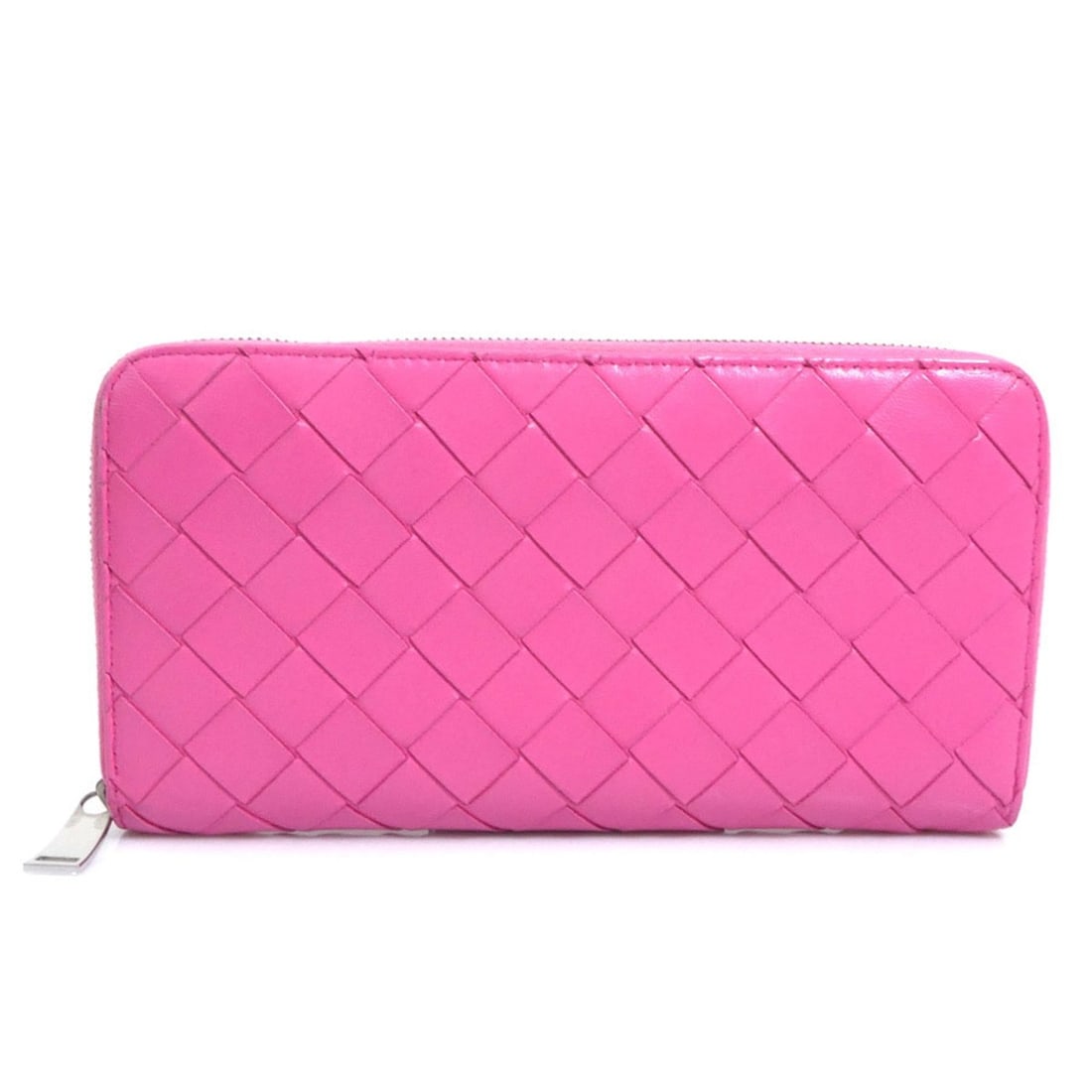 Bottega Veneta Round Zip Long Wallet, Leather, Pink, Women's, h32320a: --- Catalog ---Category: SizeSize (HxWxD): 10cm x 18.5cm x 2cm / 3.93'' x 7.28'' x 0.78''Category: DesignType: Long wallet (bi-fold)Color: PinkGender: WomenMaterial: Leather Category: GeneralBrand: