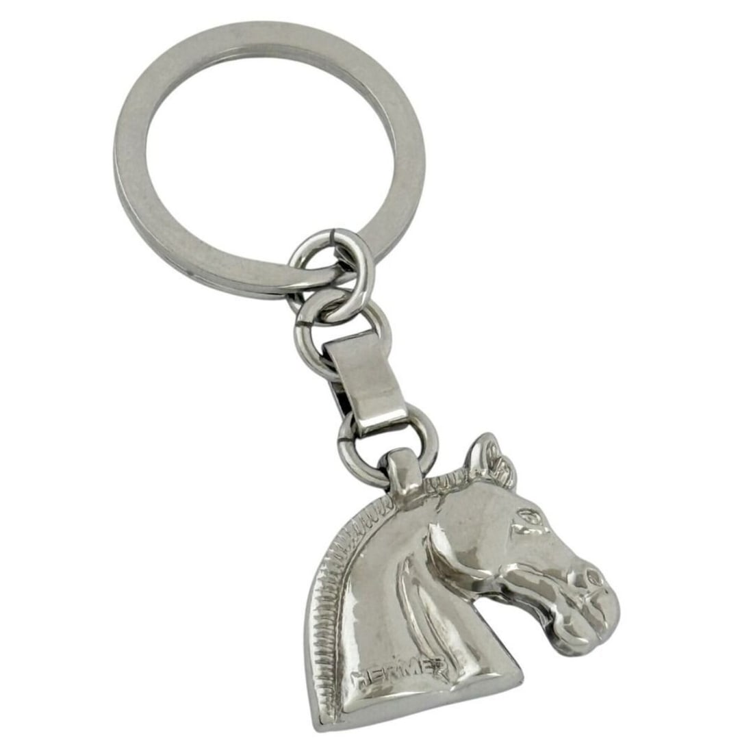 Hermes Men's and Women's Keychain Keyring Horse: --- Catalog ---Category: SizeSize (HxWxD): 7.2cm x 3cm / 2.83'' x 1.18''Category: DesignType: KeyringGender: Men,WomenMaterial: MetalCategory: GeneralBrand: Hermes--- Item List ---Section: ConditionRa