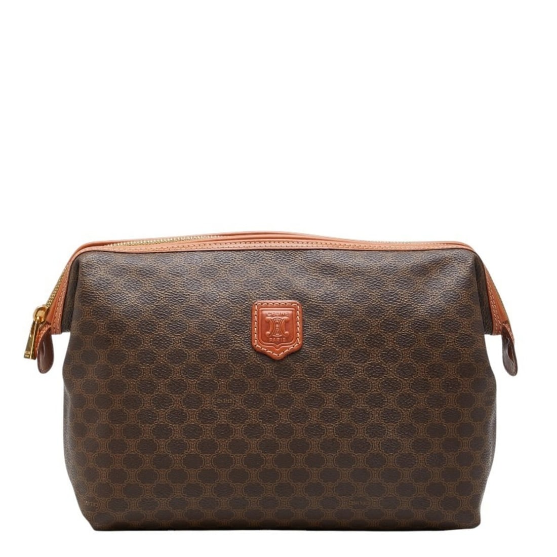 Celine Macadam Second Bag Clutch MC97 2 Brown Leather Women's CELINE: --- Catalog ---Category: SizeSize (HxWxD): 19cm x 26cm x 10cm / 7.48'' x 10.23'' x 3.93''Category: DesignType: Clutch bagColor: BrownGender: WomenMaterial: PVC , Leather Category: GeneralMPN: MC97/2Br