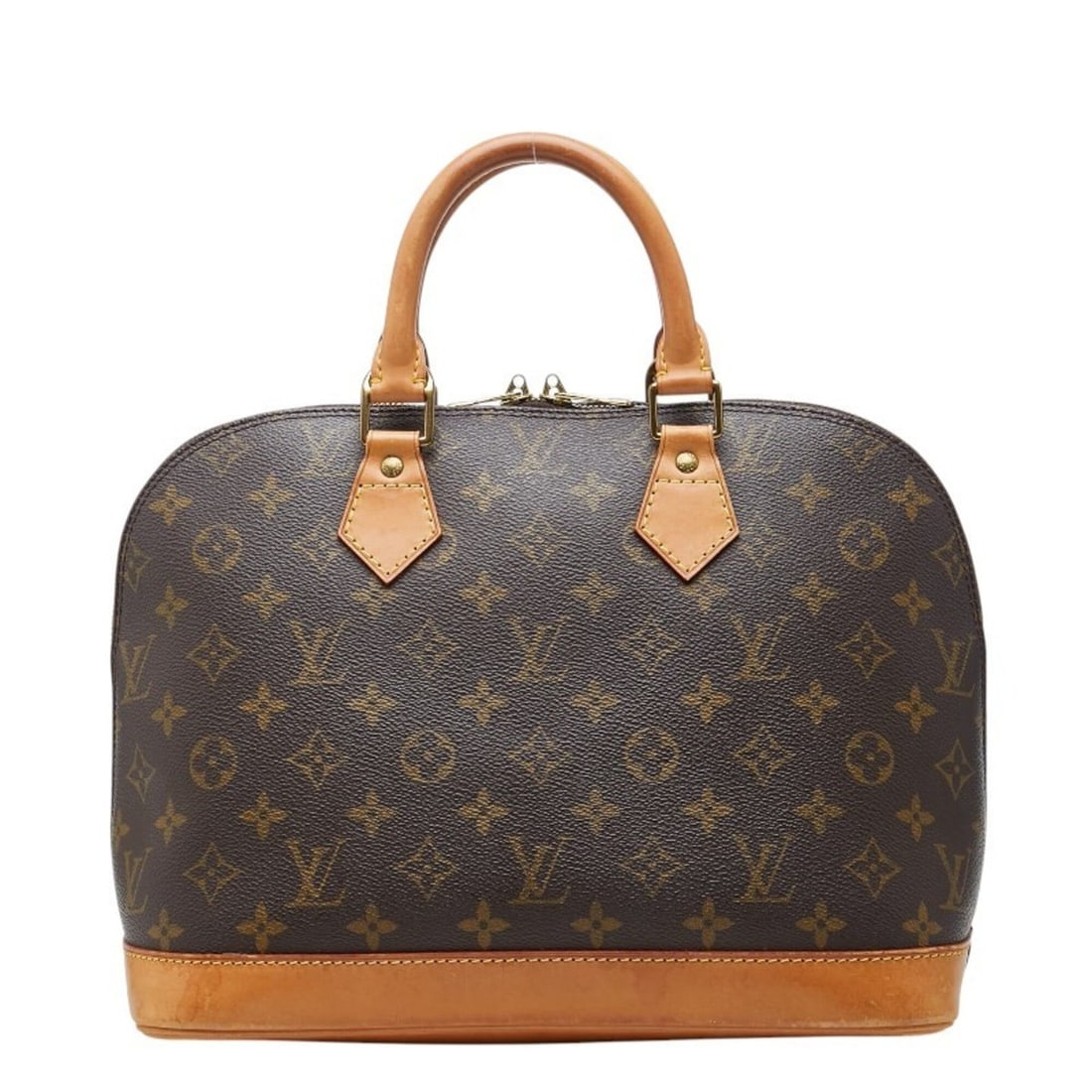 Louis Vuitton Monogram Alma PM (older model) handbag, M51130, brown leather, women's.: --- Catalog ---Category: SizeSize (HxWxD): 24cm x 32cm x 17cm / 9.44'' x 12.59'' x 6.69''Category: DesignType: HandbagColor: BrownGender: WomenMaterial: PVC , Leather Category: GeneralMPN: M51130Brand