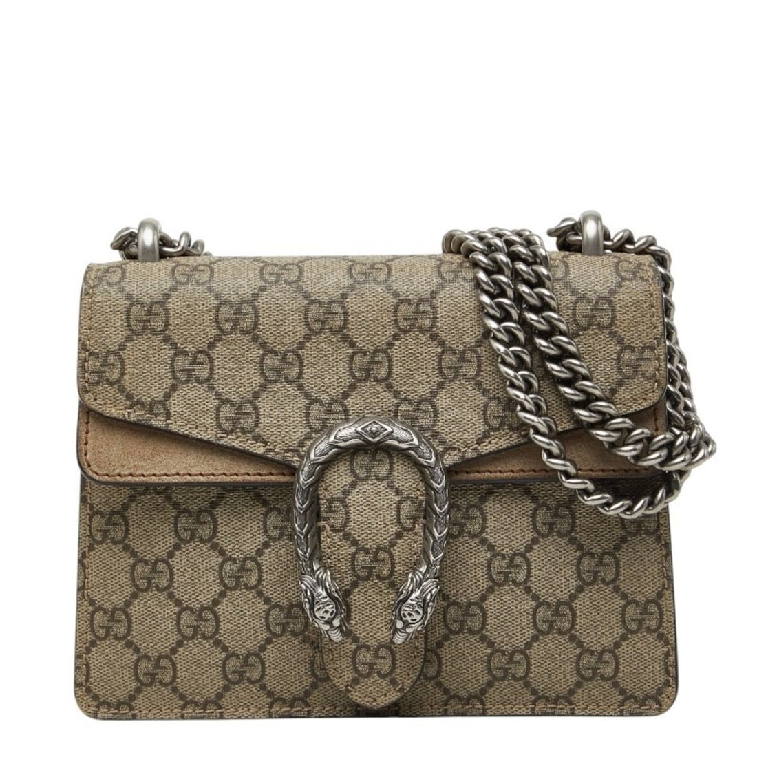 Gucci GG Supreme Dionysus Chain Shoulder Bag 421970 Beige Brown Suede Women's GUCCI: --- Catalog ---Category: SizeSize (HxWxD): 15.5cm x 20cm x 4cm / 6.1'' x 7.87'' x 1.57''Category: DesignType: Shoulder bagColor: Beige, BrownGender: WomenMaterial: PVC , Suede Category: GeneralMPN: 42