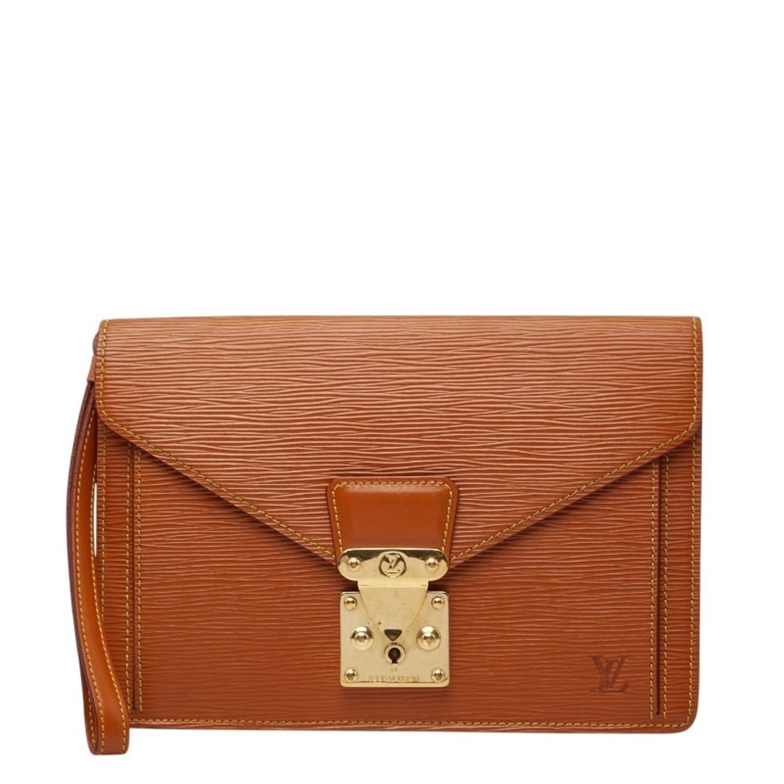 Louis Vuitton Epi Pochette Sellier Dragonne Second Bag Clutch M52618 Zipang Gold Brown Leather: --- Catalog ---Category: SizeSize (HxWxD): 18cm x 26cm x 6cm / 7.08'' x 10.23'' x 2.36''Category: DesignType: Clutch bag, PochetteColor: Brown, Gold CipangoGender: WomenMaterial: Leather Category: Gen