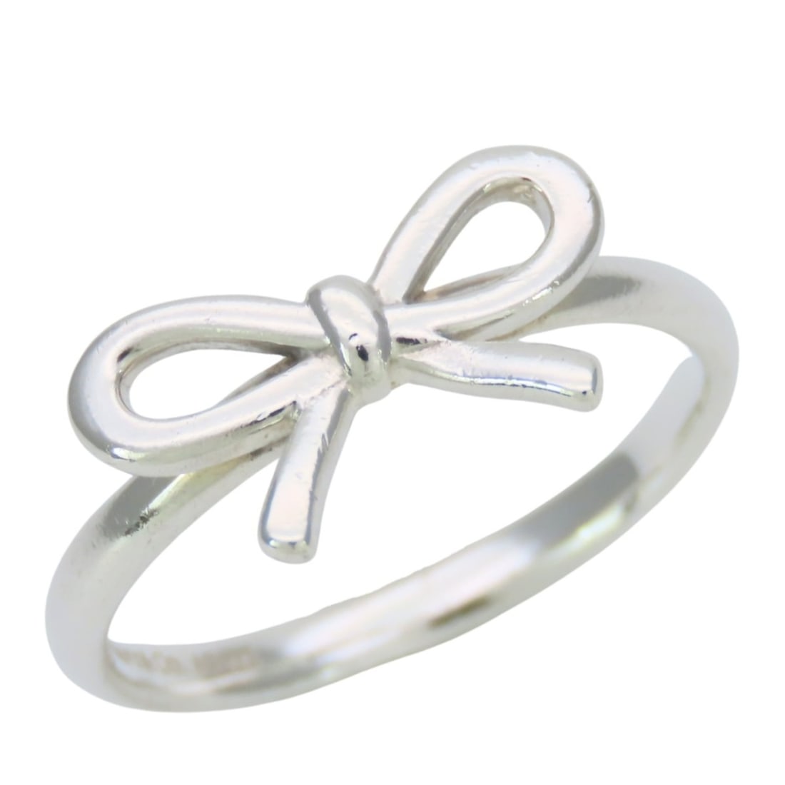 Tiffany & Co. Ribbon Ring, Sterling Silver 925, Bow Design, Women's. (1 of 11)