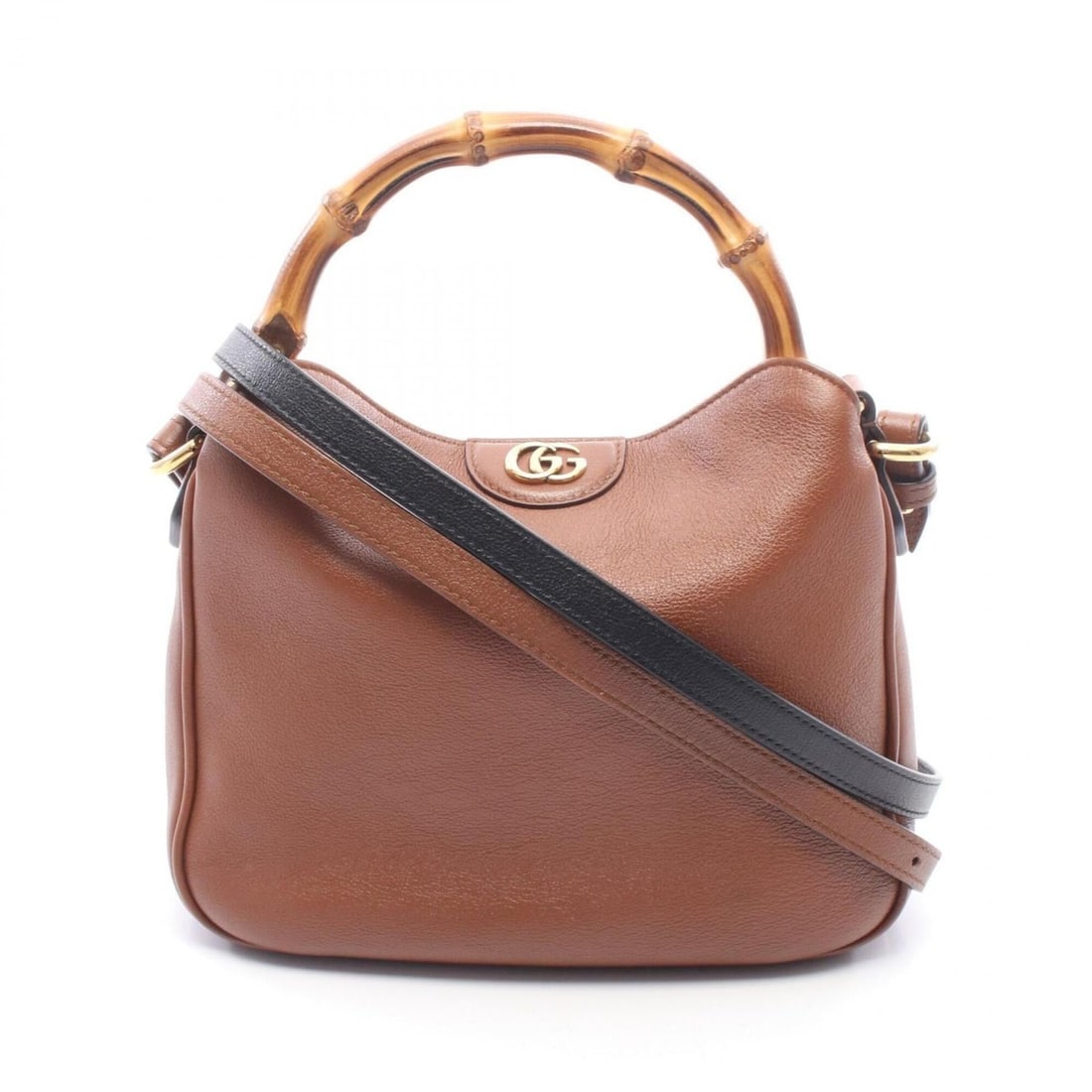 Gucci Bamboo Diana Small 2-Way Handbag, Leather, Women's, Brown, 746251: --- Catalog ---Category: SizeSize (HxWxD): 15cm x 22cm x 5.5cm / 5.9'' x 8.66'' x 2.16''Category: DesignType: HandbagColor: BrownGender: WomenMaterial: Leather Category: GeneralMPN: 746251Brand: Gucci