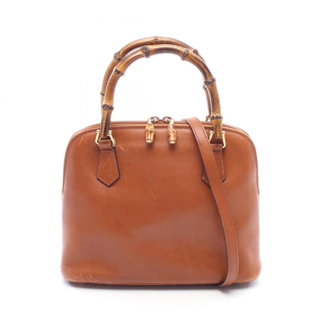 Gucci Bamboo 2-Way Handbag, Leather, Women's, Brown, 000-2865-0290: --- Catalog ---Category: SizeSize (HxWxD): 20.5cm x 26cm x 10cm / 8.07'' x 10.23'' x 3.93''Category: DesignType: HandbagColor: BrownGender: WomenMaterial: Leather Category: GeneralMPN: 000?2865?0290Br
