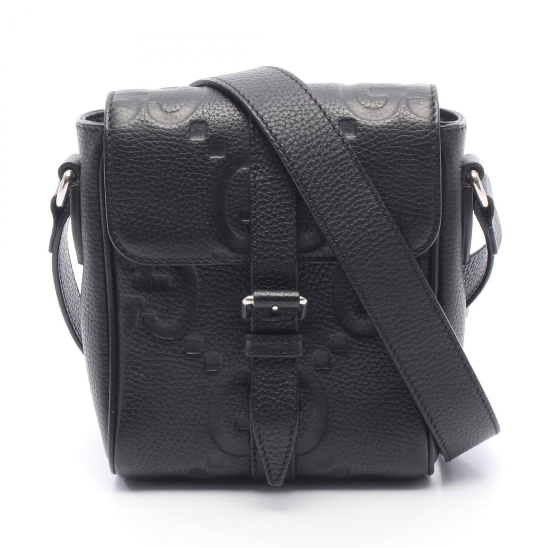 Gucci Small Messenger Bag, Jumbo GG, Shoulder Handbag, Leather, Men's, Black, 760235: --- Catalog ---Category: SizeSize (HxWxD): 19cm x 14cm x 5cm / 7.48'' x 5.51'' x 1.96''Category: DesignType: Handbag, Messenger bag, Shoulder bagColor: BlackGender: MenMaterial: Leather Category: Gene