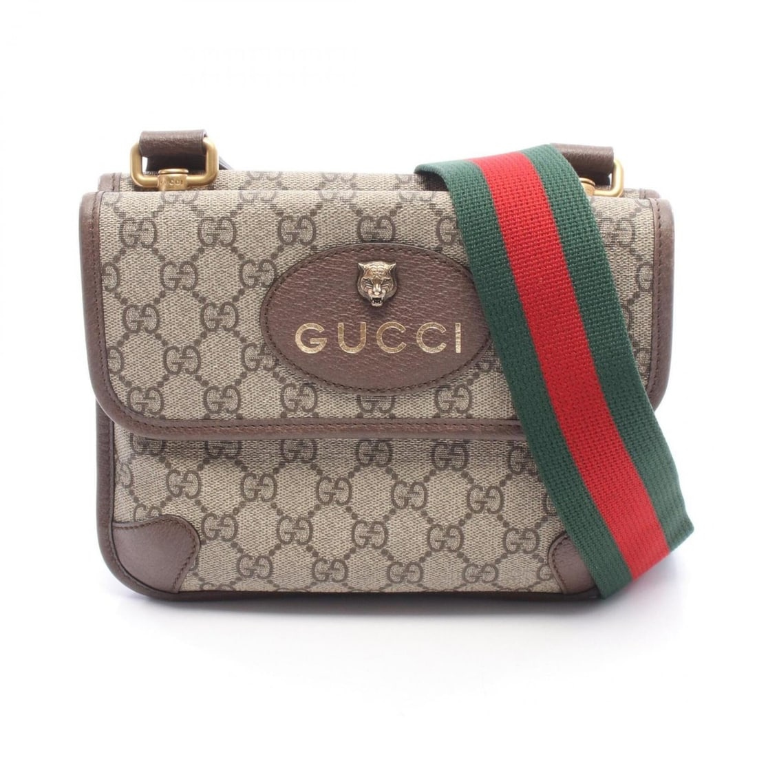 Gucci Cat Head GG Supreme Small Messenger Bag Shoulder Handbag Coated Canvas Leather Women's Beige: --- Catalog ---Category: SizeSize (HxWxD): 17cm x 22cm x 7cm / 6.69'' x 8.66'' x 2.75''Category: DesignType: Handbag, Messenger bag, Shoulder bagColor: Beige, Brown, Multi-colorGender: WomenMaterial: 