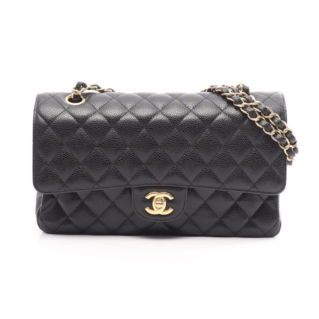 Chanel Matelassé Double Flap Shoulder Bag/Handbag, Caviar Leather (Grained Calfskin), Women's, (1 of 10)