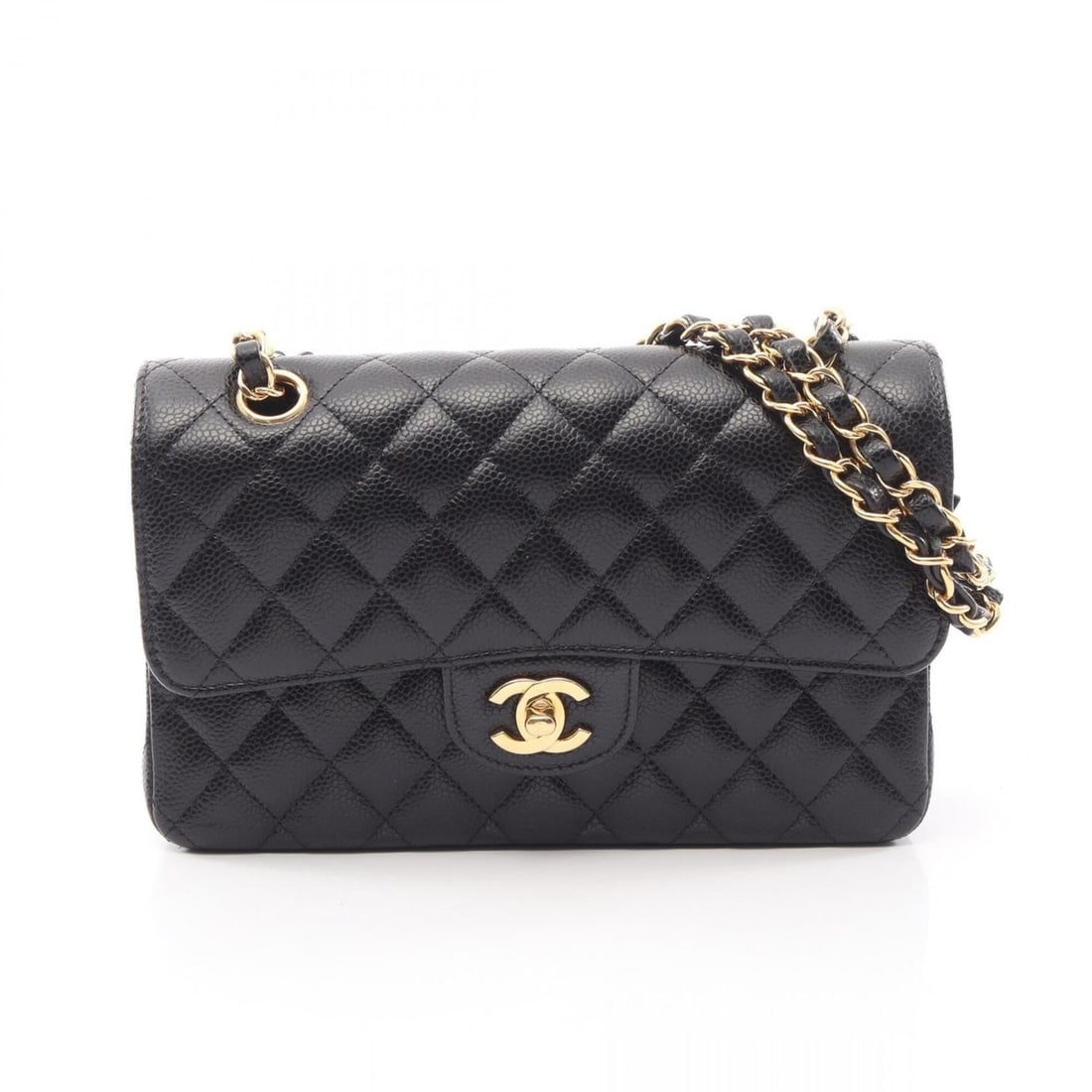 Chanel Matelassé Double Flap Shoulder Bag/Handbag, Caviar Leather (Grained Calfskin), Women's, (1 of 12)
