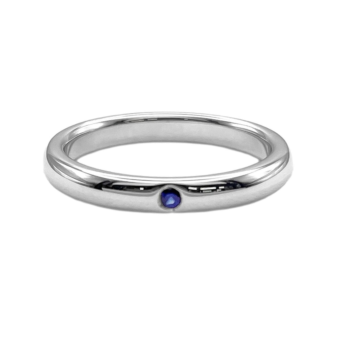 TIFFANY&Co. Tiffany Stacking Band Ring - 1P Sapphire Elsa Peretti Design SV925 7781 Silver Men's &: --- Catalog ---Category: SizeJP Size: 11US Size: 6Category: DesignType: Band ringColor: SilverGender: Men,WomenMaterial: Silver 925Category: GeneralBrand: Tiffany--- Item List ---Section: ConditionRan