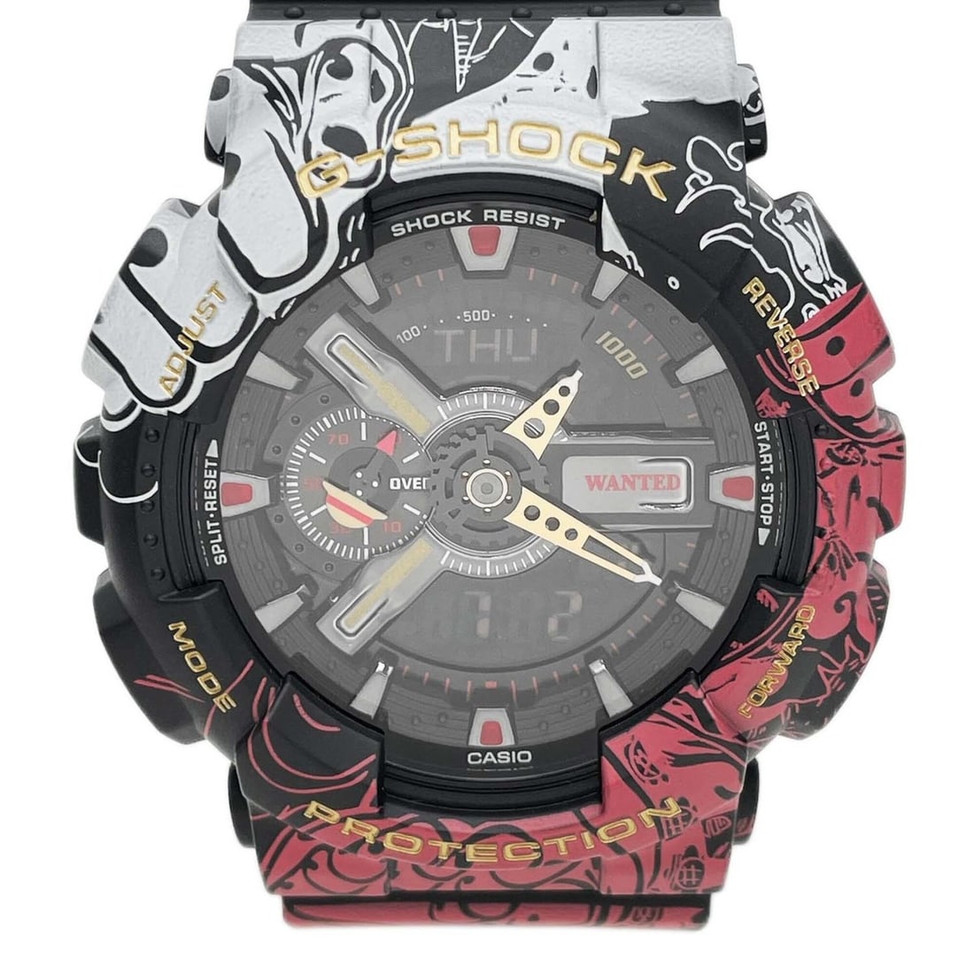 CASIO G-SHOCK One Piece Collaboration Watch GA-110JOP Men's: --- Catalog ---Category: SizeWrist Size: 20cm / 7.87''Case Diameter: 50mm / 1.97''Category: DesignType: WristwatchGender: MenCategory: GeneralMPN: GA-110JOPBrand: Casio--- Item List ---Section: Condit