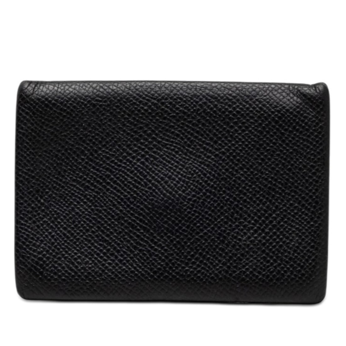 Hermes Calvi Duo Business Card Holder & Coin Purse, Black, Veau Epsom Leather, Women's: --- Catalog ---Category: DesignType: Business card caseColor: BlackGender: WomenMaterial: Epsom leather Category: GeneralBrand: HermesCategory: Physical PropertiesSize (HxWxD): 7cm x 10cm x 5mm / 2.75