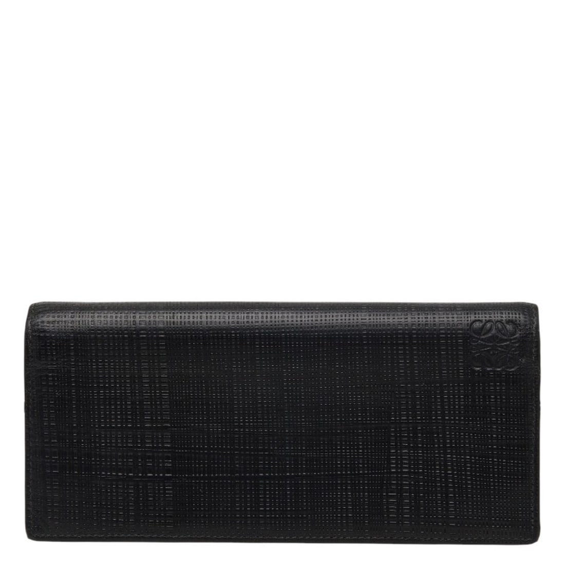 Loewe Anagram Linen Long Wallet, Black Leather, Women's LOEWE: --- Catalog ---Category: SizeSize (HxWxD): 9cm x 19cm x 1cm / 3.54'' x 7.48'' x 0.39''Category: DesignType: Long wallet (bi-fold)Color: BlackGender: WomenMaterial: Leather Category: GeneralBrand: Loew