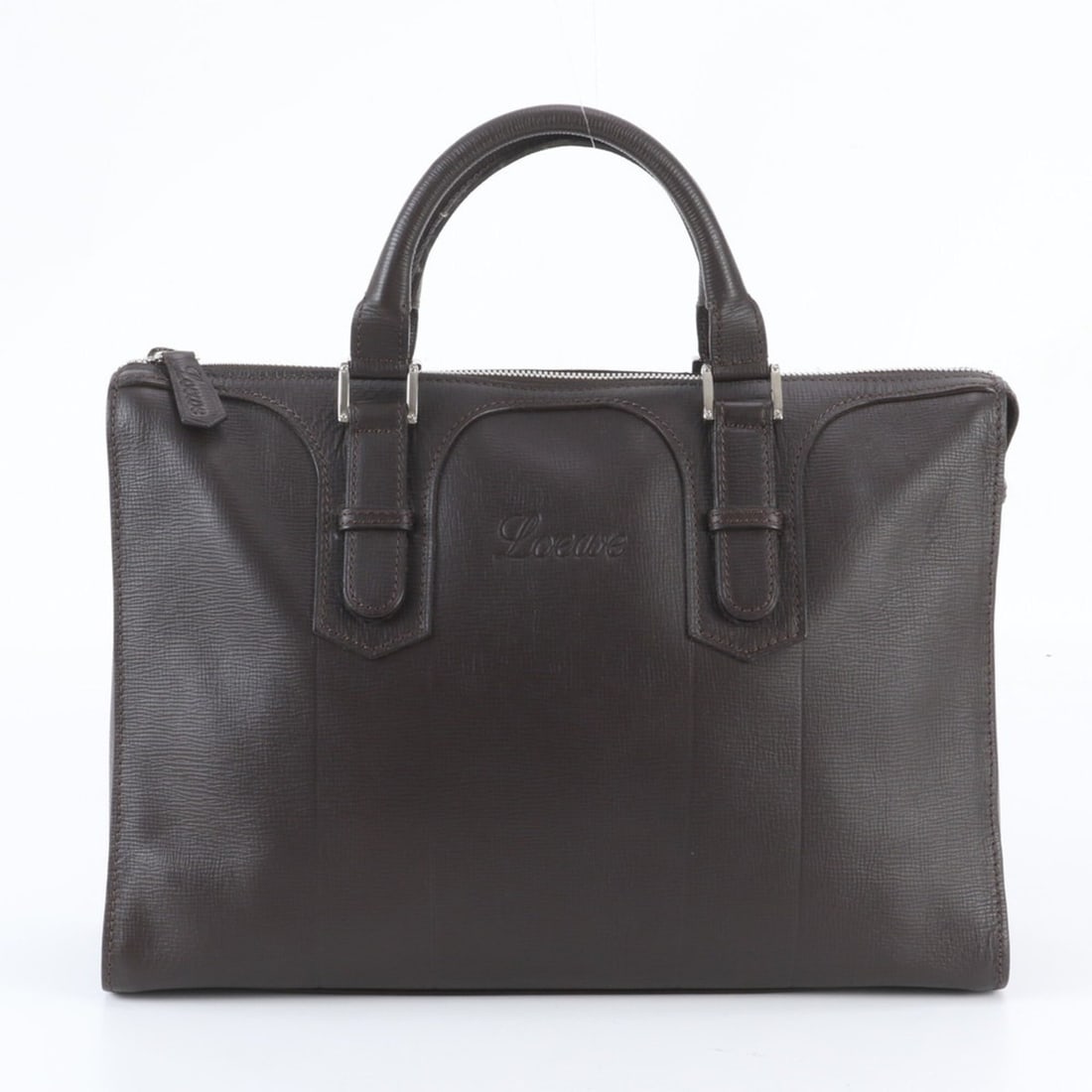 Loewe Leather Handbag Briefcase Tote Bag Brown Men's: --- Catalog ---Category: SizeSize (HxWxD): 29cm x 40cm x 12cm / 11.41'' x 15.74'' x 4.72''Category: DesignType: Briefcase, Handbag, Tote bagColor: BrownGender: MenMaterial: Leather Category: GeneralBr