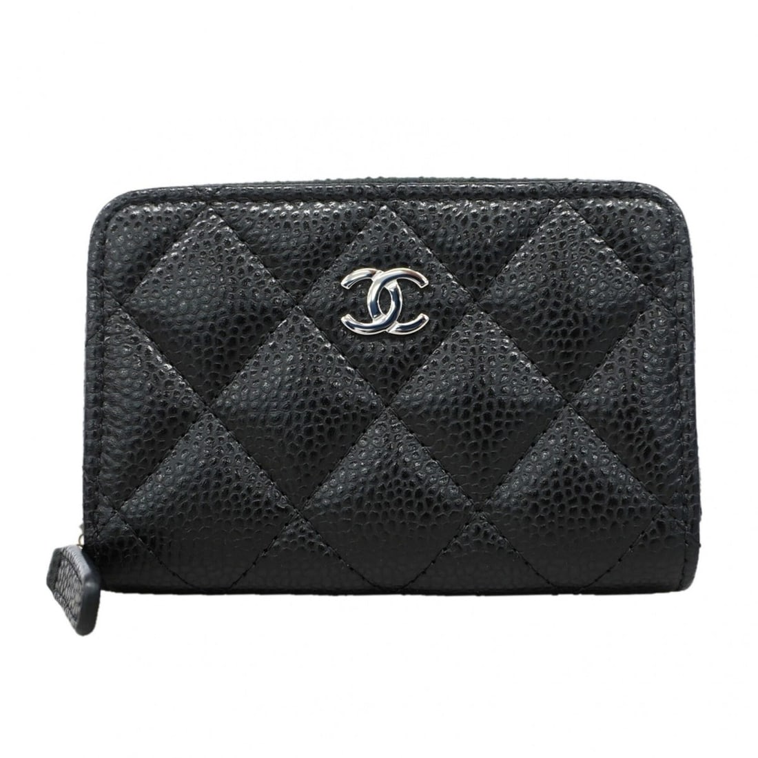 Chanel Matelassé Caviar Leather Wallet/Coin Case, Black, Women's, P3159514: --- Catalog ---Category: SizeSize (HxWxD): 7.5cm x 10.5cm x 2.5cm / 2.95'' x 4.13'' x 0.98''Category: DesignType: Coin purse/coin caseColor: BlackGender: WomenMaterial: Grained Calfskin Category: Gene