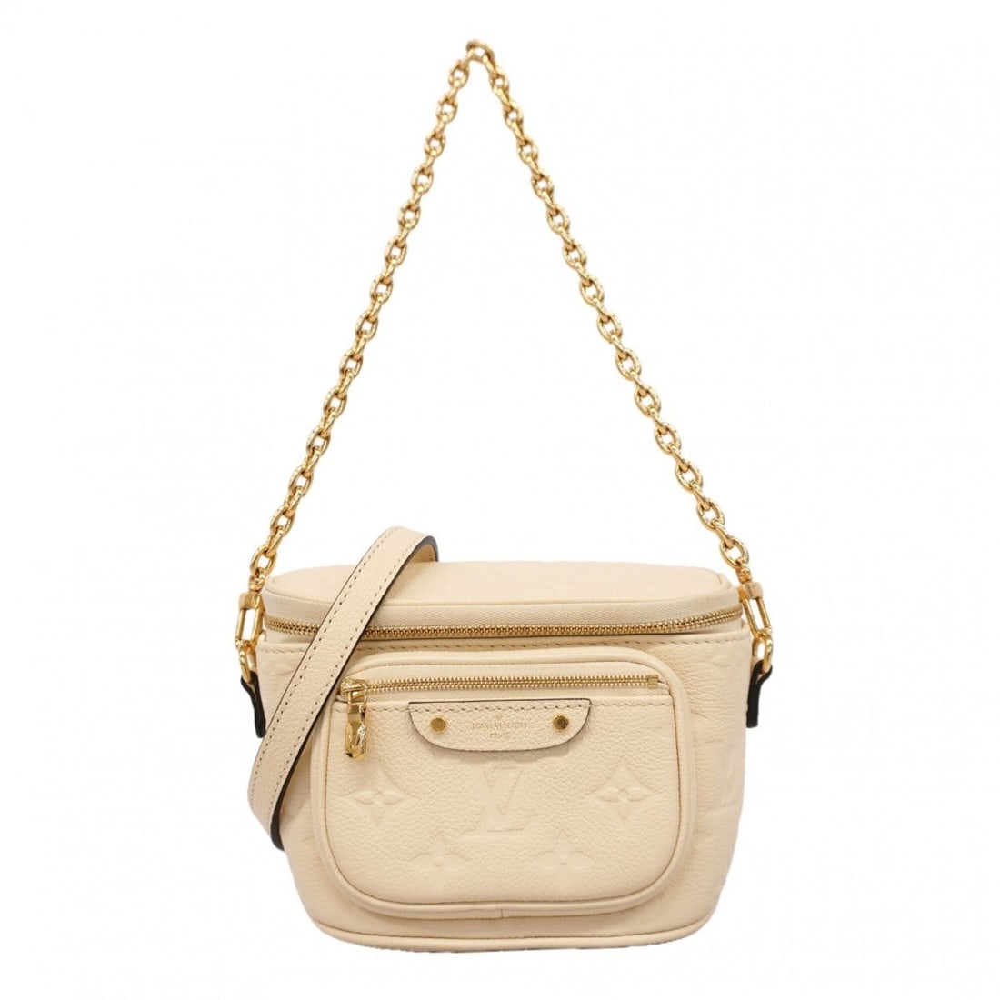 Louis Vuitton Monogram Empreinte Mini Bum Bag M83275 Crème Ladies Shoulder P3139396: --- Catalog ---Category: SizeSize (HxWxD): 12cm x 15cm x 5cm / 4.72'' x 5.9'' x 1.96''Category: DesignType: Shoulder bagColor: CreamGender: WomenCategory: GeneralMPN: M83275Brand: Louis Vuitton--- Ite