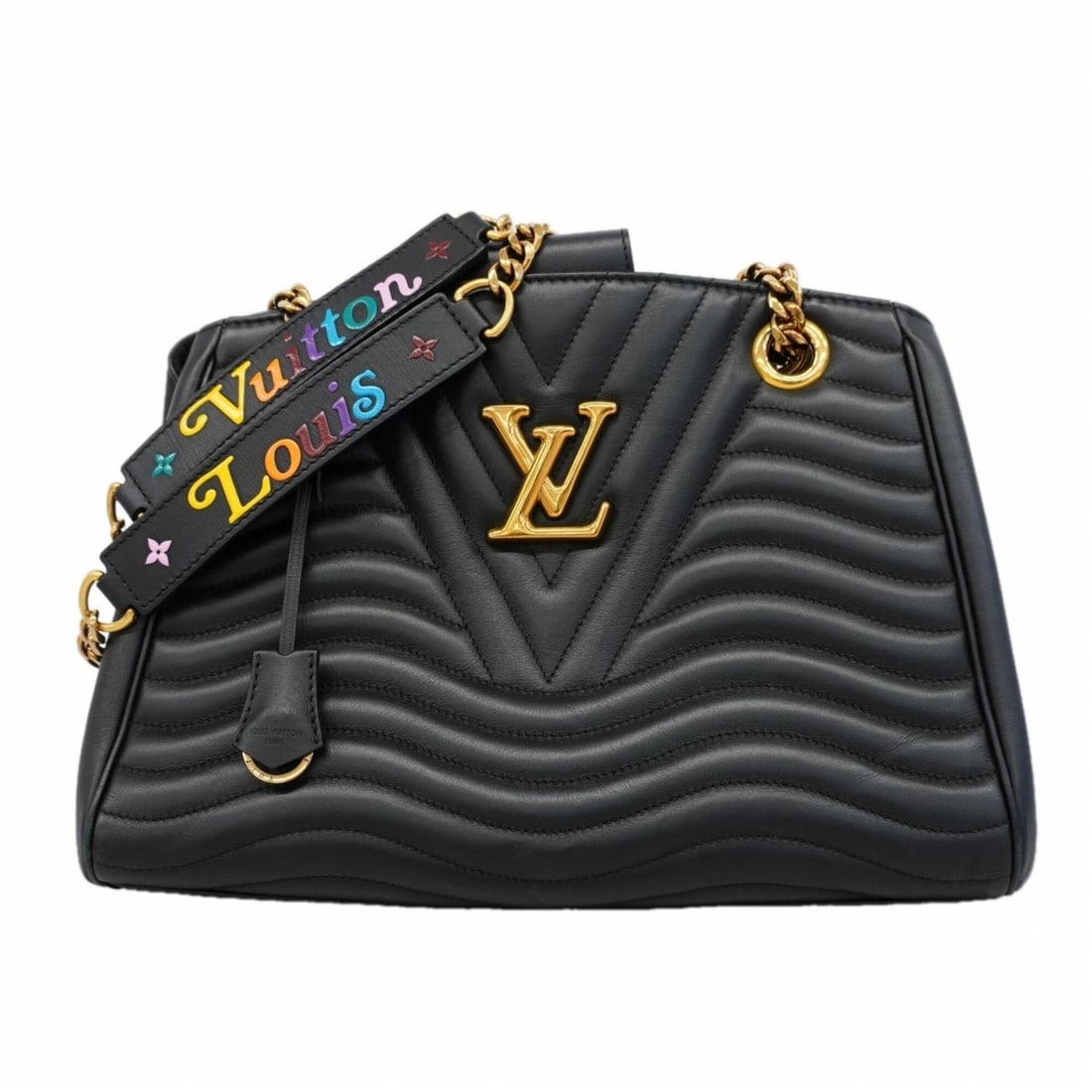 Louis Vuitton Shoulder Bag New Wave Tote Chain M51496 Noir Women's P3098702: --- Catalog ---Category: SizeSize (HxWxD): 23.5cm x 32.5cm x 13.5cm / 9.25'' x 12.79'' x 5.31''Category: DesignType: Shoulder bagColor: NoirGender: WomenCategory: GeneralMPN: M51496Brand: Louis Vuitto
