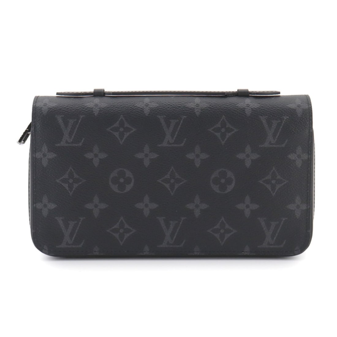 Louis Vuitton Monogram Eclipse Zippy XL Round Long Wallet M61698 Black: --- Catalog ---Category: SizeSize (HxWxD): 12.5cm x 22cm x 4cm / 4.92'' x 8.66'' x 1.57''Category: DesignType: Long wallet (bi-fold)Color: Black, Monogram EclipseGender: MenMaterial: Monogram Eclipse 