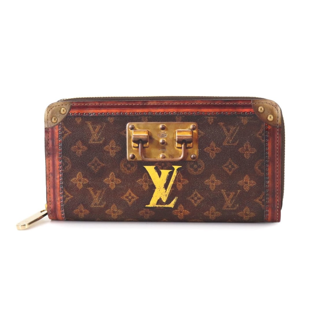 Louis Vuitton Transformed Monogram Time Trunk Zippy Wallet (Long Wallet) M52746 (1 of 9)