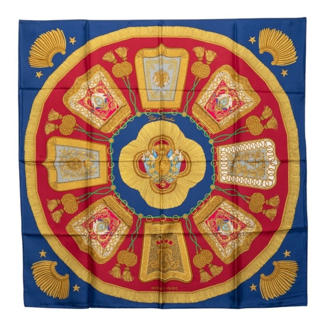 Hermes Carre 90 Poste et Cavalerie Saber Pouch Scarf Muffler Large Multicolor Silk Women's HERMES: --- Catalog ---Category: SizeSize (LxW): 89cm x 89cm / 35.03'' x 35.03''Category: DesignType: ScarfColor: Multi-colorGender: WomenMaterial: Silk Category: GeneralBrand: Hermes--- Item List ---Section: