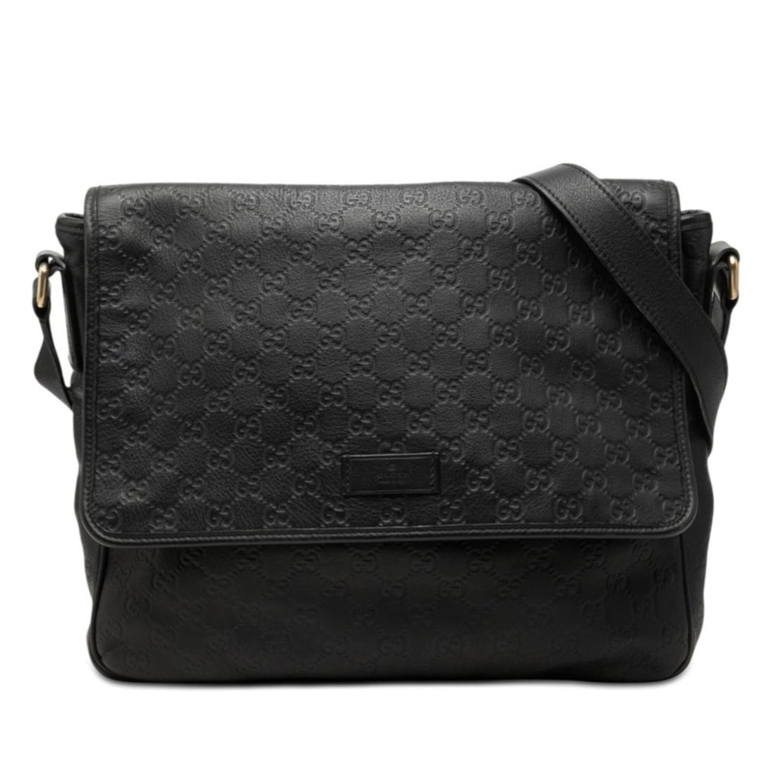 Gucci Guccissima Crossbody Shoulder Bag 223665 Black Leather Women's GUCCI: --- Catalog ---Category: SizeSize (HxWxD): 32cm x 34cm x 9.5cm / 12.59'' x 13.38'' x 3.74''Category: DesignType: Shoulder bagColor: BlackGender: WomenMaterial: Leather Category: GeneralBrand: Gucci---