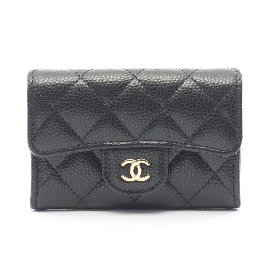 Chanel Classic Flap Card Case Matelassé Business Holder/Card Accessory Caviar Skin (Grained Calf) (1 of 11)
