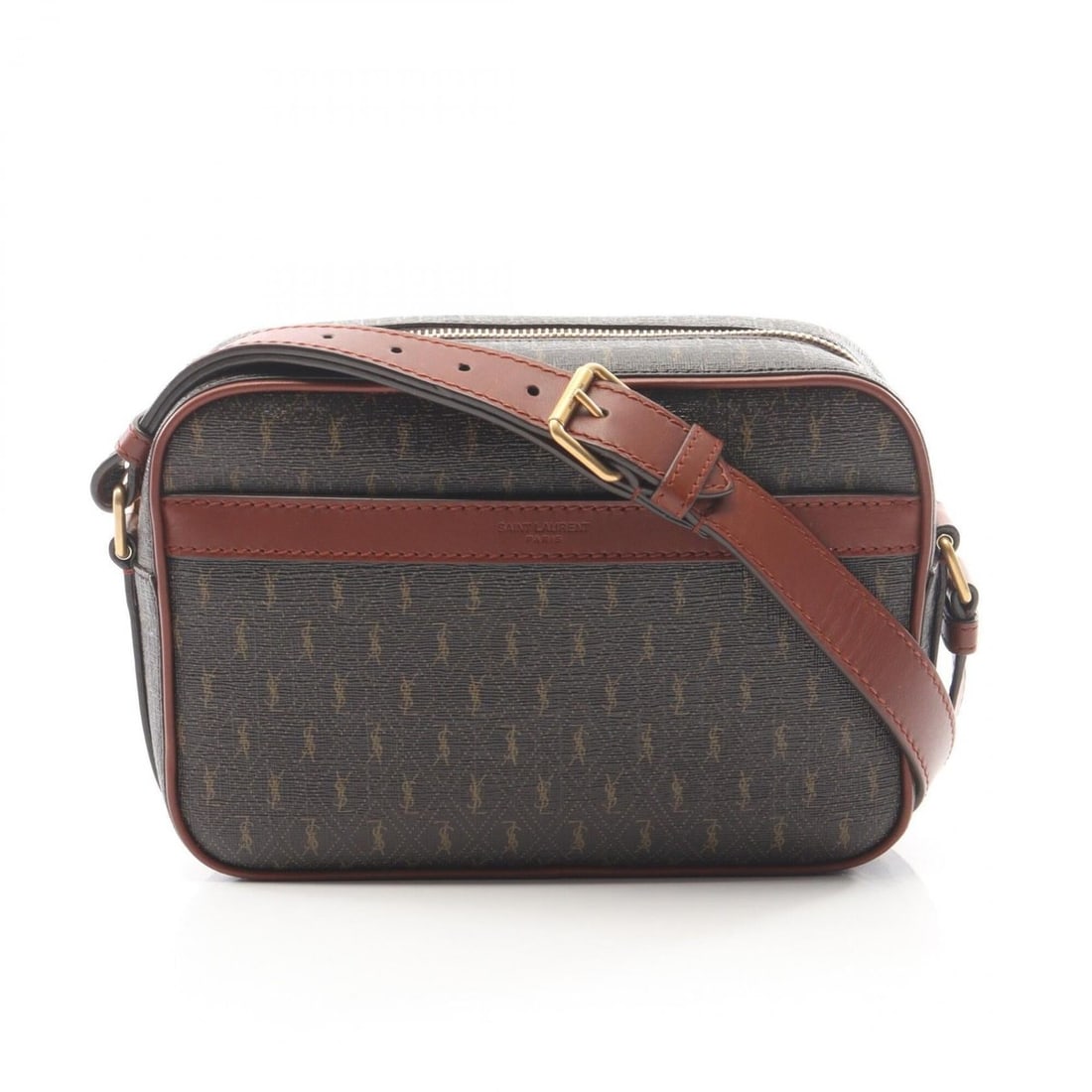 Yves Saint Laurent Saint Laurent Paris Monogram Camera Bag, Shoulder Handbag, Coated Canvas,: --- Catalog ---Category: SizeSize (HxWxD): 14cm x 21cm x 6cm / 5.51'' x 8.26'' x 2.36''Category: DesignType: Handbag, Shoulder bagColor: BrownGender: WomenMaterial: PVC , Leather Category: GeneralMPN: