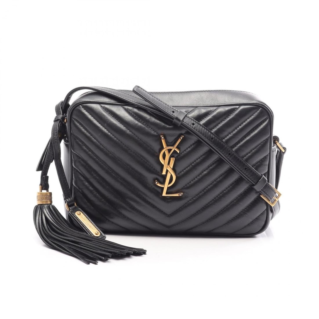 Yves Saint Laurent Saint Laurent Paris LOU Monogram Shoulder Bag/Handbag, Leather, Women's, Black,: --- Catalog ---Category: SizeSize (HxWxD): 15.5cm x 23cm x 6cm / 6.1'' x 9.05'' x 2.36''Category: DesignType: Handbag, Shoulder bagColor: BlackGender: WomenMaterial: Leather Category: GeneralMPN: 5744