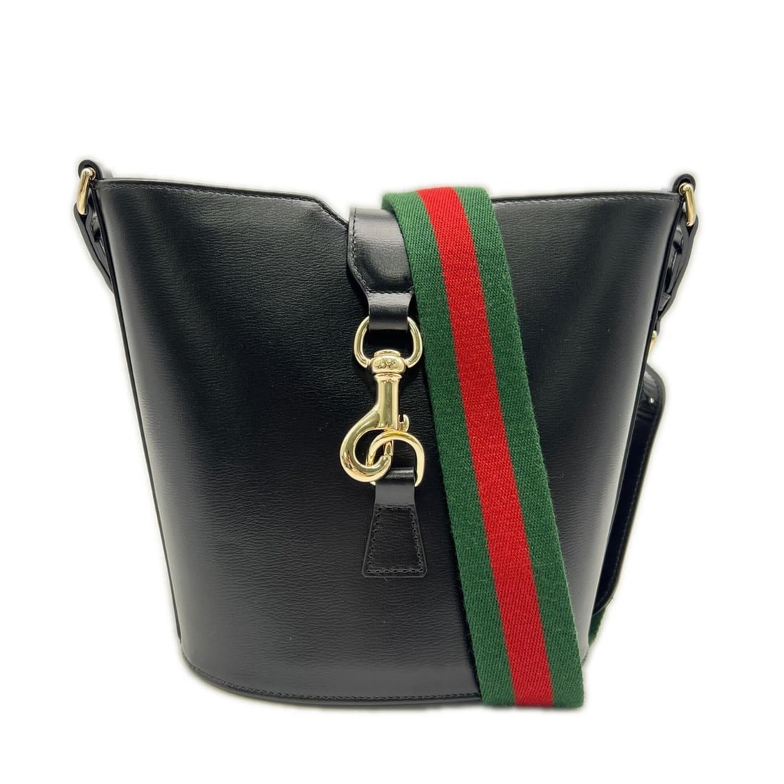 GUCCI Leather Mini Bucket Shoulder Bag 782908 Black Women's: --- Catalog ---Category: SizeSize (HxWxD): 20cm x 19cm x 12cm / 7.87'' x 7.48'' x 4.72''Strap Length: 92cm / 36.22''Category: DesignType: Shoulder bagColor: BlackGender: WomenClosure: HookMaterial: Le