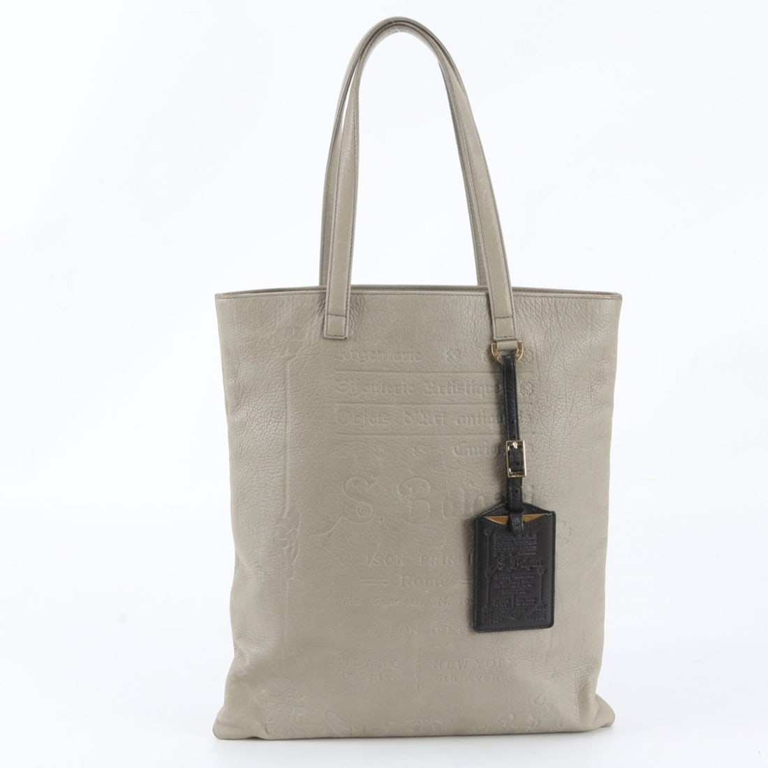 Bvlgari Collezione Leather Tote Bag, Handbag, Shoulder Women's: --- Catalog ---Category: SizeSize (HxWxD): 38cm x 33cm x 2cm / 14.96'' x 12.99'' x 0.78''Category: DesignType: Handbag, Tote bagColor: GrayishGender: WomenMaterial: Leather Category: GeneralBrand: Bvl
