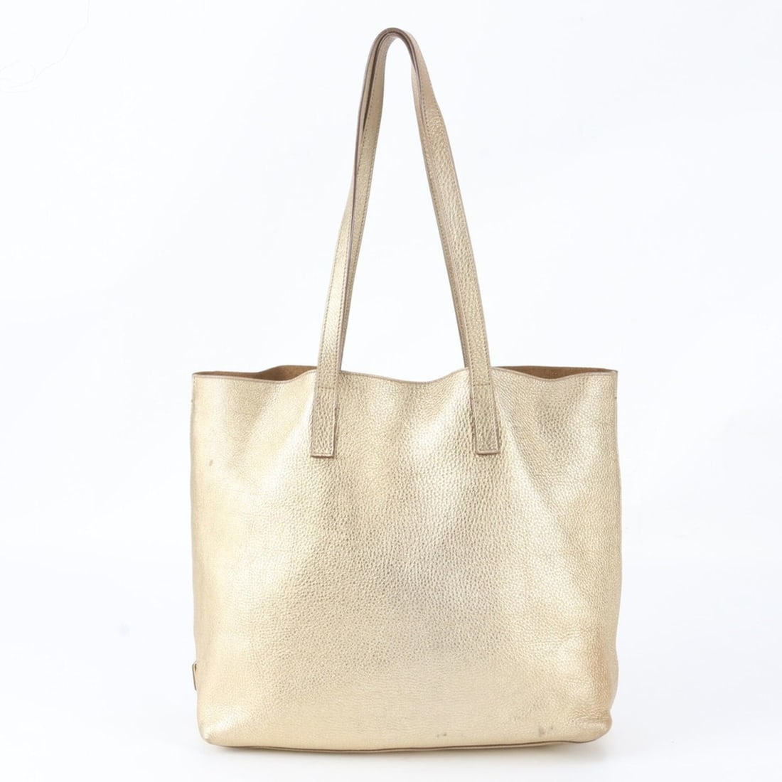 Prada Triangle Logo Leather Tote Bag, Handbag, Shoulder Gold, Women's: --- Catalog ---Category: SizeSize (HxWxD): 35cm x 35cm x 14cm / 13.77'' x 13.77'' x 5.51''Category: DesignType: Handbag, Tote bagColor: GoldGender: WomenMaterial: Leather Category: GeneralBrand: Prada